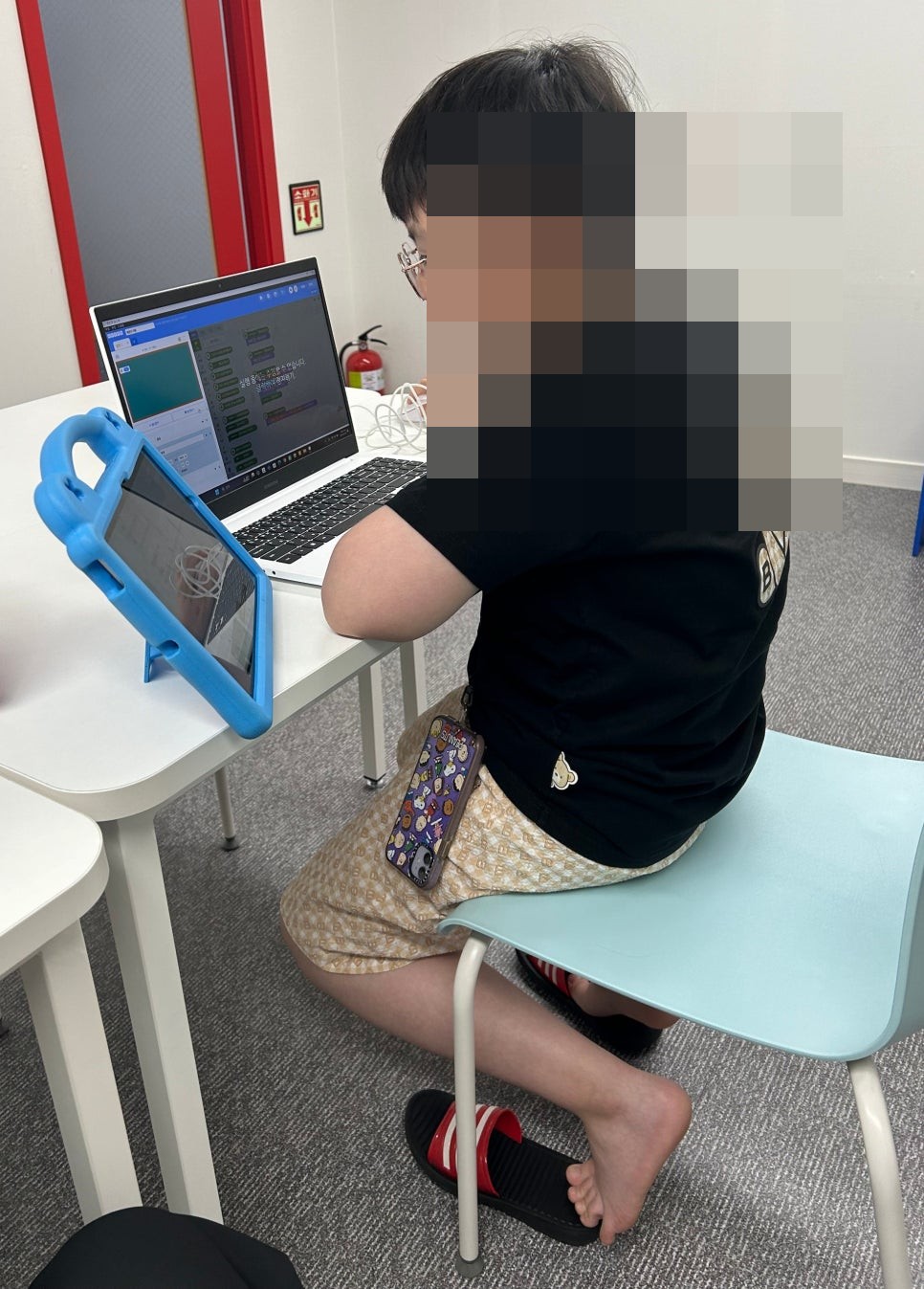 엔트리 급수시험 대비 수업중 사진 2